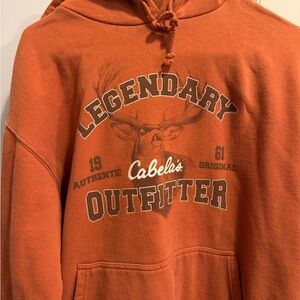 Cabela's Orange Legendary Outfitter Hoodie